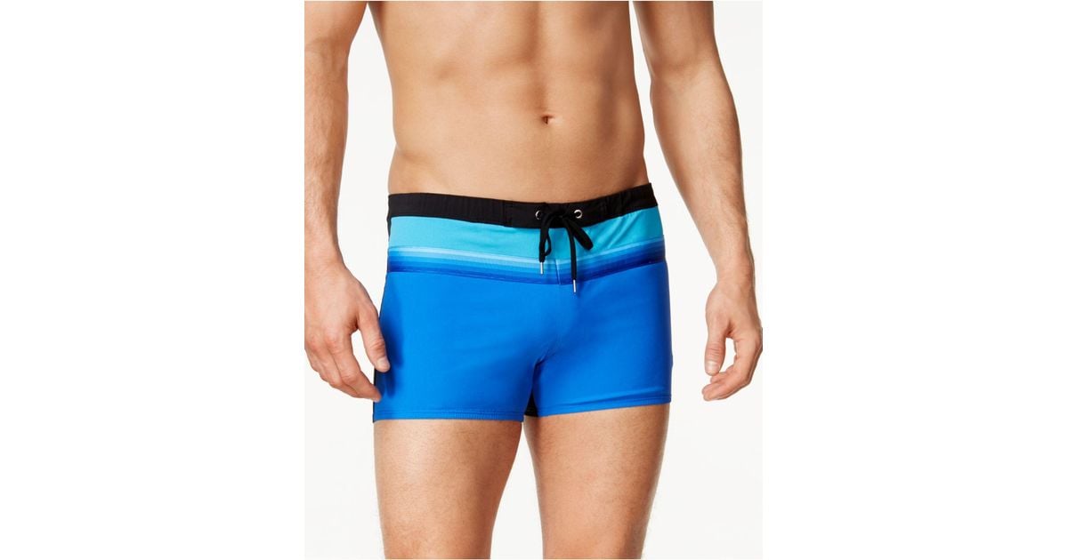 Speedo Men's Colorblocked Squareleg Swim Trunks in Blue for Men Lyst